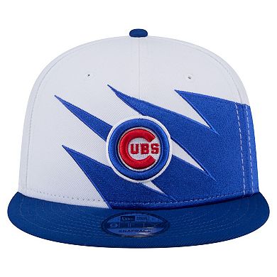 Men's New Era Royal/White Chicago Cubs Jagged 9FIFTY Snapback Hat