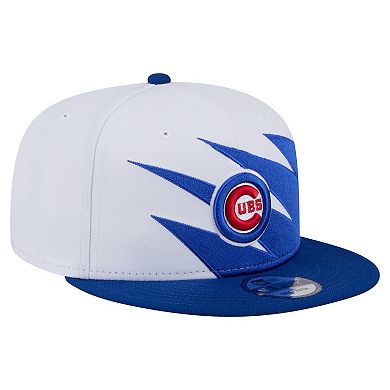 Men's New Era Royal/White Chicago Cubs Jagged 9FIFTY Snapback Hat