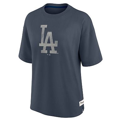 Women's Fanatics Blue Los Angeles Dodgers Oversized Elements Raw Edge Future Ground T-Shirt
