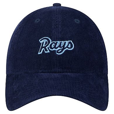 Women's New Era Navy Tampa Bay Rays Corduroy 9TWENTY Adjustable Hat