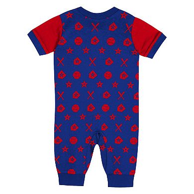 Infant Blue Philadelphia Phillies Full-Snap Coverall Bodysuit