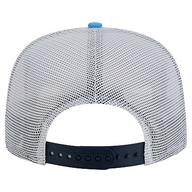 Men's New Era Light Blue/Navy Tennessee Titans Throwback Dye Golfer Snapback Hat