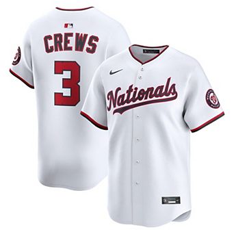 Men's Nike Dylan Crews White Washington Nationals Home Limited Player Jersey