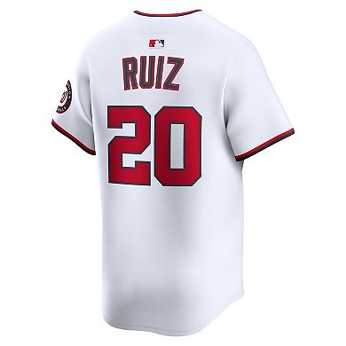 Men's Nike Keibert Ruiz White Washington Nationals Home Limited Player Jersey
