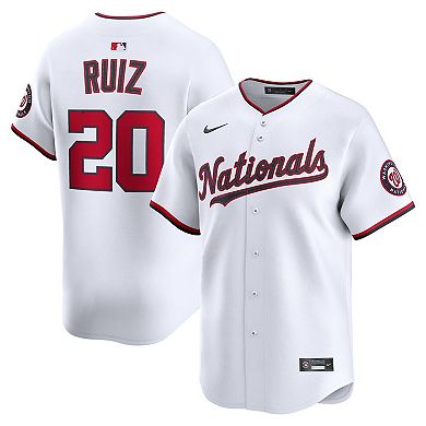 Men's Nike Keibert Ruiz White Washington Nationals Home Limited Player Jersey
