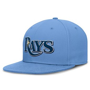 Men's Nike Light Blue Tampa Bay Rays True Round Bill Performance Fitted Hat