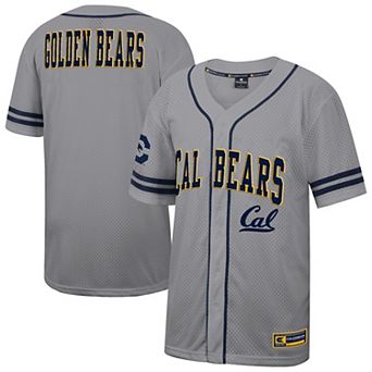 Men's Colosseum Gray Cal Bears Free Spirited Baseball Jersey