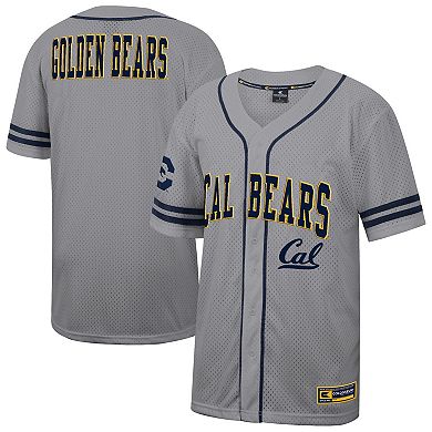 Men's Colosseum Gray Cal Bears Free Spirited Baseball Jersey