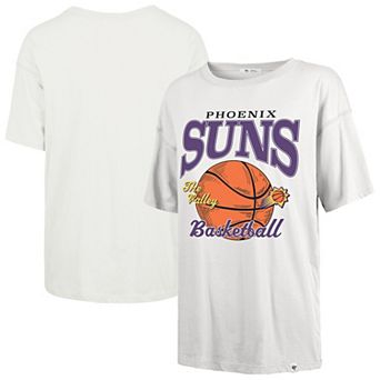 Women's '47 White Phoenix Suns City Edition Down Court Sadie T-Shirt