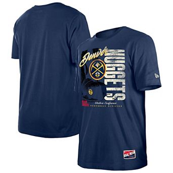 Men's New Era Navy Denver Nuggets Distressed Throwback Vintage Color Pack T-Shirt