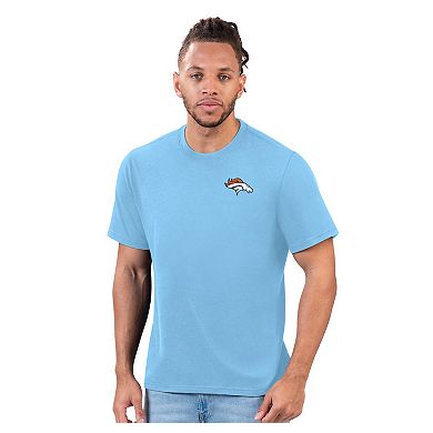 Men's Margaritaville Light Blue Denver Broncos Wastin' Away T-Shirt