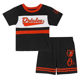 Toddler Black Baltimore Orioles Bonus Ball T-Shirt & Shorts Set