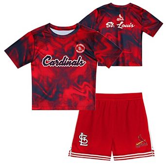 Preschool Red St. Louis Cardinals Hitter Infielder 2 pc Set