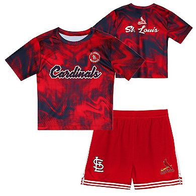 Preschool Red St. Louis Cardinals Hitter Infielder 2-Piece Set