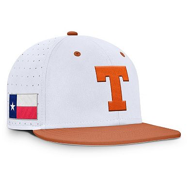 Men's Nike White Texas Longhorns Dugout True Dri-FIT Fitted Hat