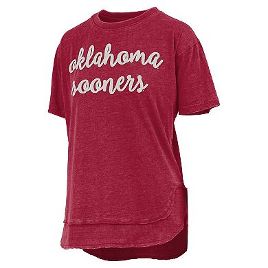 Women's Pressbox Crimson Oklahoma Sooners Poncho T-Shirt