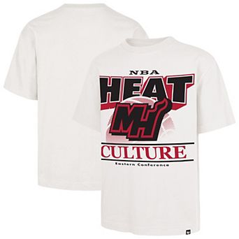 Men's '47 White Miami Heat City Edition Shifty Foundation T-Shirt