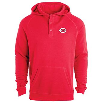 Men's Dunbrooke Red Cincinnati Reds Montana Lightweight Raglan Pullover Hoodie