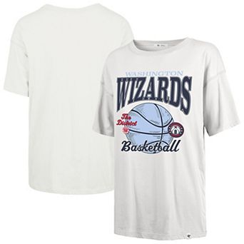 Women's '47 White Washington Wizards City Edition Down Court Sadie T-Shirt