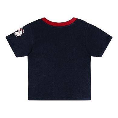 Toddler Navy Cleveland Guardians Bonus Ball T-Shirt & Shorts Set