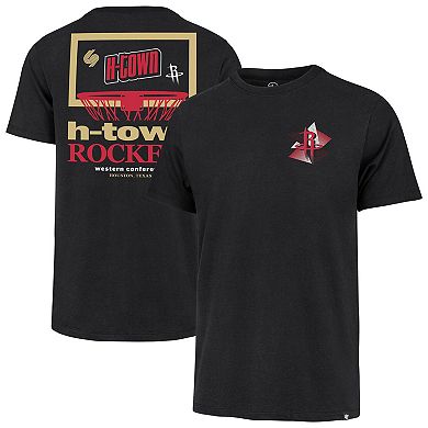 Men's�'47 Black Houston Rockets City Edition Backboard T-Shirt