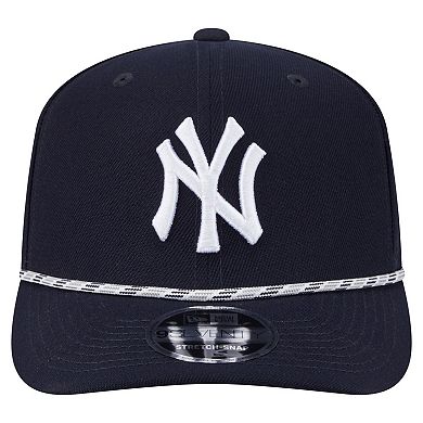 Men's New Era Navy New York Yankees Multi-Rope 9SEVENTY Stretch-Snap Hat