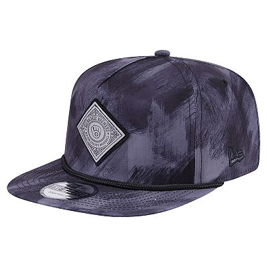 Men's New Era Navy Milwaukee Brewers Printed Golfer Snapback Hat