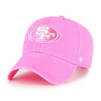 Women's '47 Pink San Francisco 49ers Bright Side Clean Up Adjustable Hat