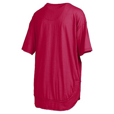 Women's Pressbox Crimson Alabama Crimson Tide Poncho T-Shirt