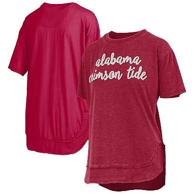 Women's Pressbox Crimson Alabama Crimson Tide Poncho T-Shirt