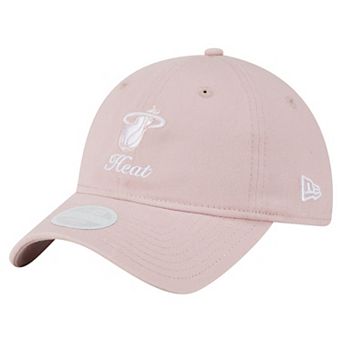 Women's New Era Pink Miami Heat Gameday Preppy 9TWENTY Adjustable Hat