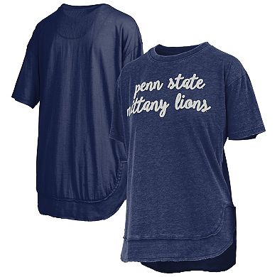 Women's Pressbox Navy Penn State Nittany Lions Poncho T-Shirt
