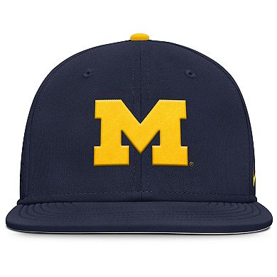 Men's Nike Navy Michigan Wolverines Dugout True Dri-FIT Fitted Hat