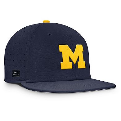 Men's Nike Navy Michigan Wolverines Dugout True Dri-FIT Fitted Hat