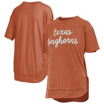 Women's��Pressbox Burnt Orange Texas Longhorns Poncho T-Shirt