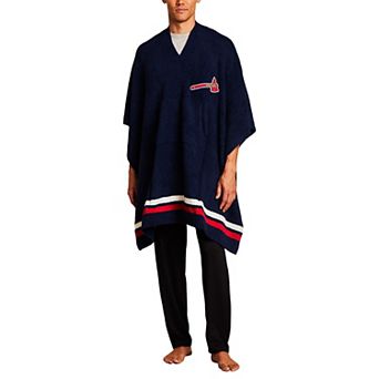 Barefoot Dreams Navy Atlanta Braves CozyChic 3-in-1 Poncho