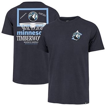 Men's '47 Navy Minnesota Timberwolves City Edition Backboard T-Shirt
