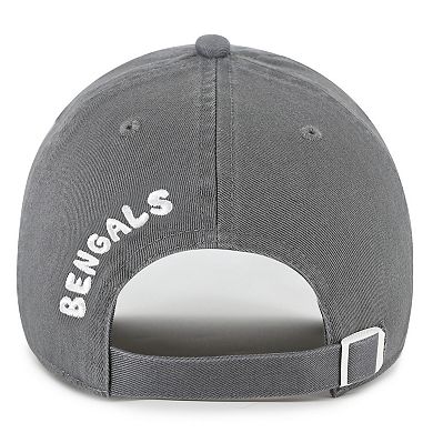 Women's '47 Gray Cincinnati Bengals Bright Side Clean Up Adjustable Hat