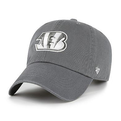 Women's '47 Gray Cincinnati Bengals Bright Side Clean Up Adjustable Hat