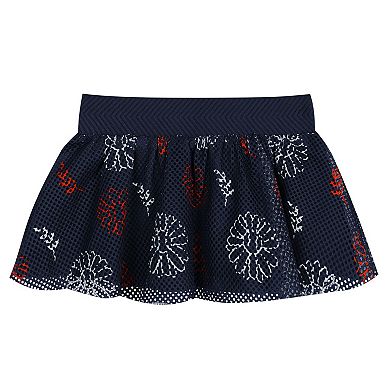 Infant White Detroit Tigers Sweet Catcher 3-Piece Headband Skirt Set