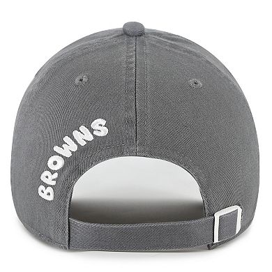 Women's '47 Gray Cleveland Browns Bright Side Clean Up Adjustable Hat