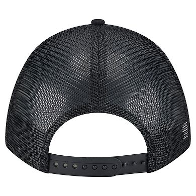 Men's New Era Black Pittsburgh Pirates Gradient 9FORTY A-Frame M-Crown Trucker Adjustable Hat