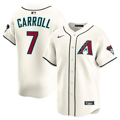 Men's Nike Corbin Carroll Cream Arizona Diamondbacks Home Limited Player Jersey