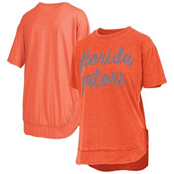 Women's��Pressbox Orange Florida Gators Poncho T-Shirt