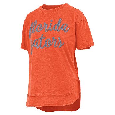 Women's Pressbox Orange Florida Gators Poncho T-Shirt