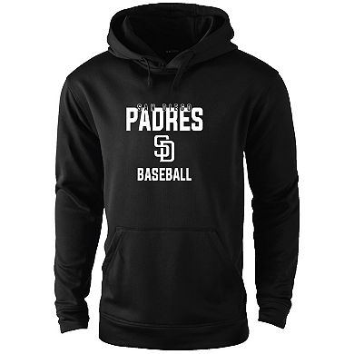 Men's Dunbrooke Black San Diego Padres Champion Pullover Hoodie