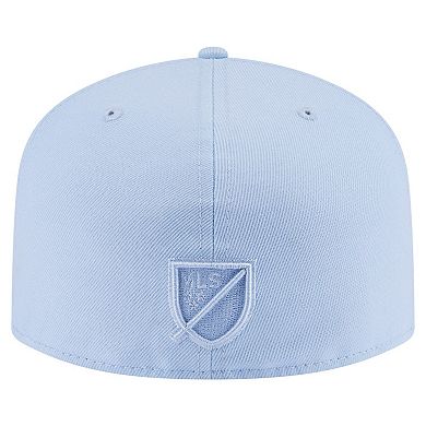 Men's New Era Light Blue Chicago Fire Color Pack A-Frame 59FIFTY Fitted Hat