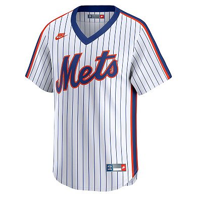 Men's Nike White New York Mets Throwback Cooperstown Collection Limited Jersey