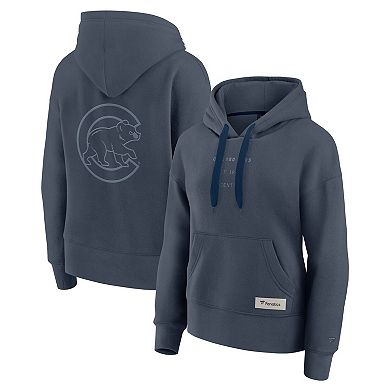 Women's Fanatics Blue Chicago Cubs Elements Future Ground Subtle Tonal Pullover Hoodie