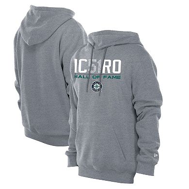 Men's New Era Ichiro Suzuki Gray Seattle Mariners 2025 National Baseball Hall of Fame Pullover Hoodie